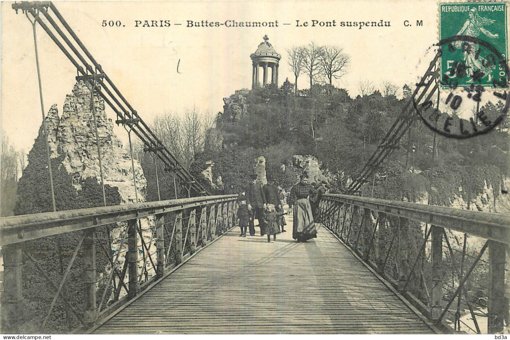 75 - PARIS - BUTTES CHAUMONT - LE PONT SUSPENDU - Distretto: 19