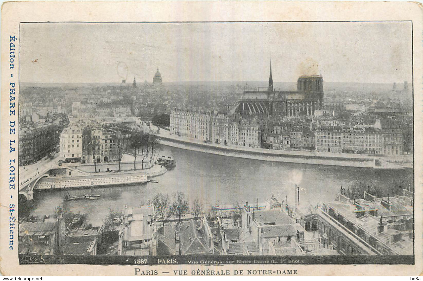 75 - PARIS - VUE GENERALE DE NOTRE DAME - PUBLICITE PHARE DE LA LUIRE SAINT ETIENNE - Notre-Dame De Paris