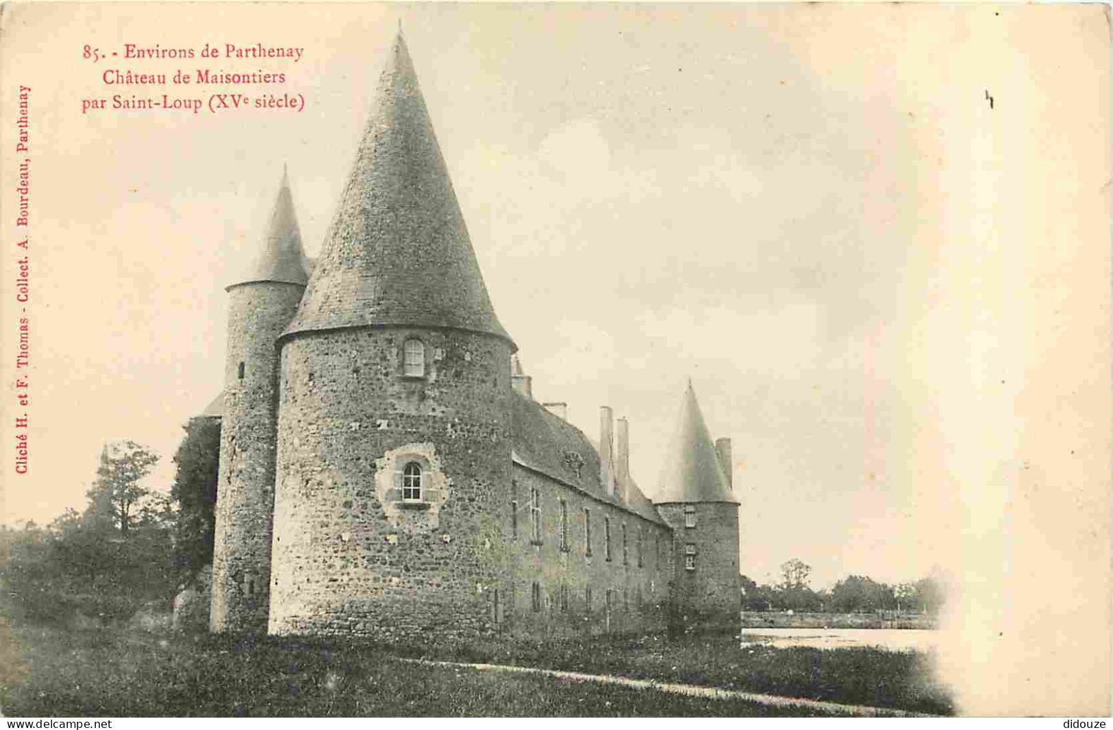 79 - Maisontiers - Environs De Parthenay - Château De Maisontiers Par Saint Loup - CPA - Voir Scans Recto-Verso - Autres & Non Classés