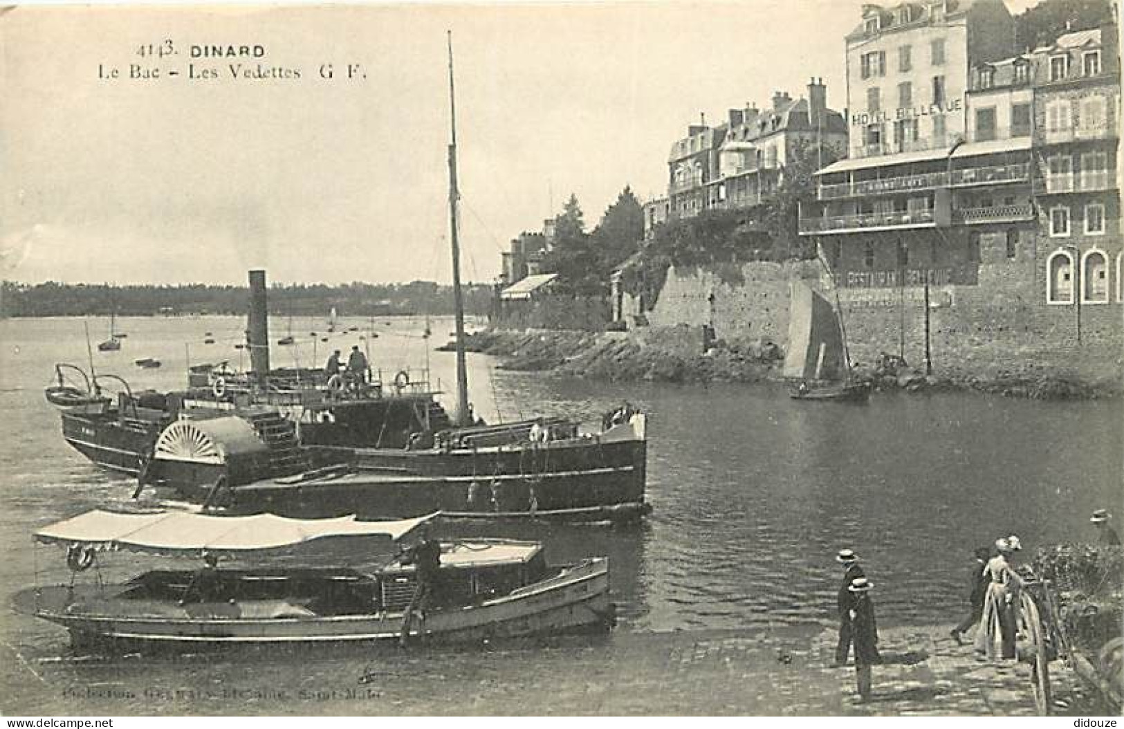 35 - Dinard - Le Bac - Les Vedettes - Animée - Bateaux - CPA - Voir Scans Recto-Verso - Dinard