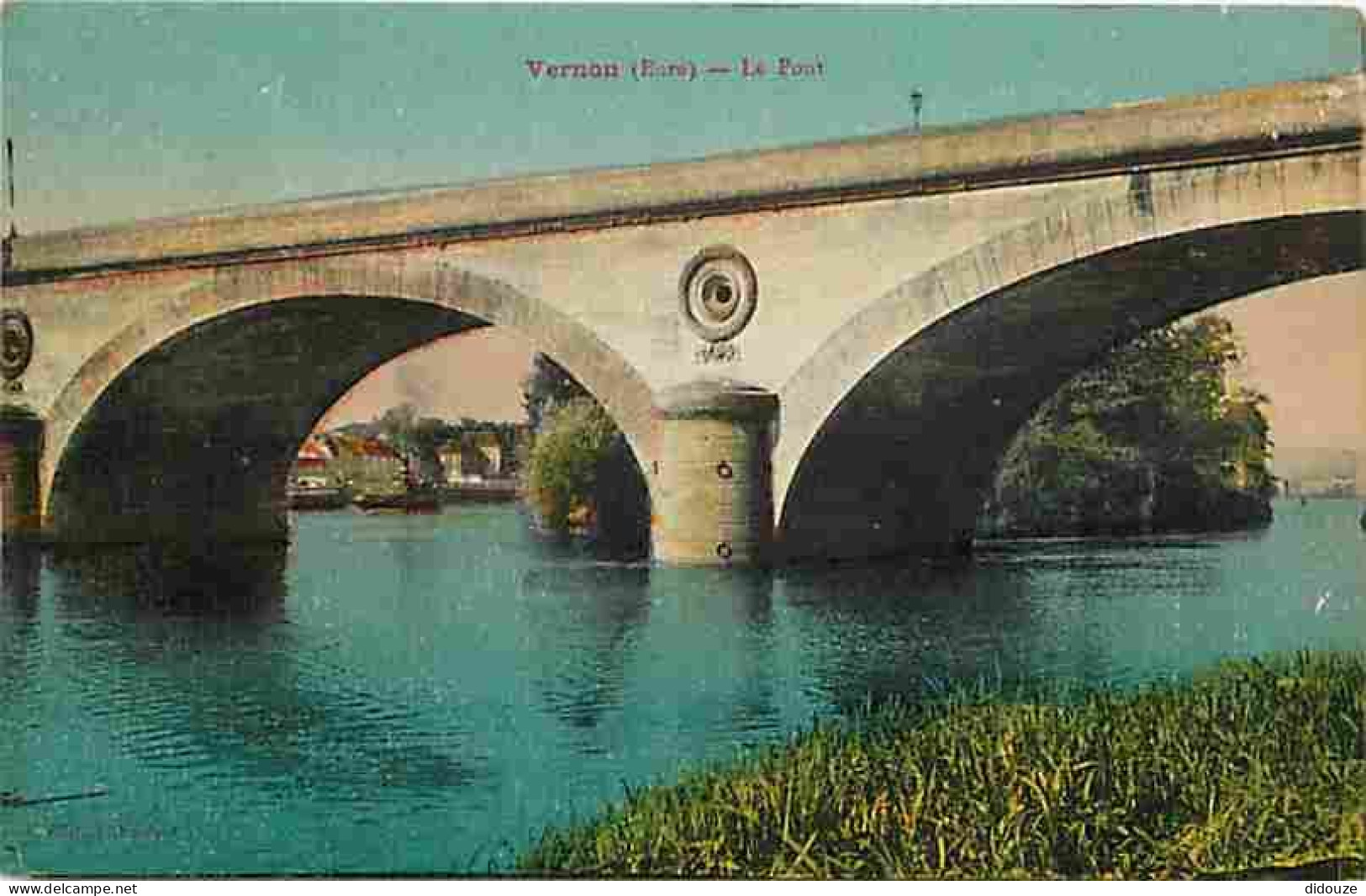 27 - Vernon - Le Pont - Colorisée - Correspondance - CPA - Voir Scans Recto-Verso - Vernon