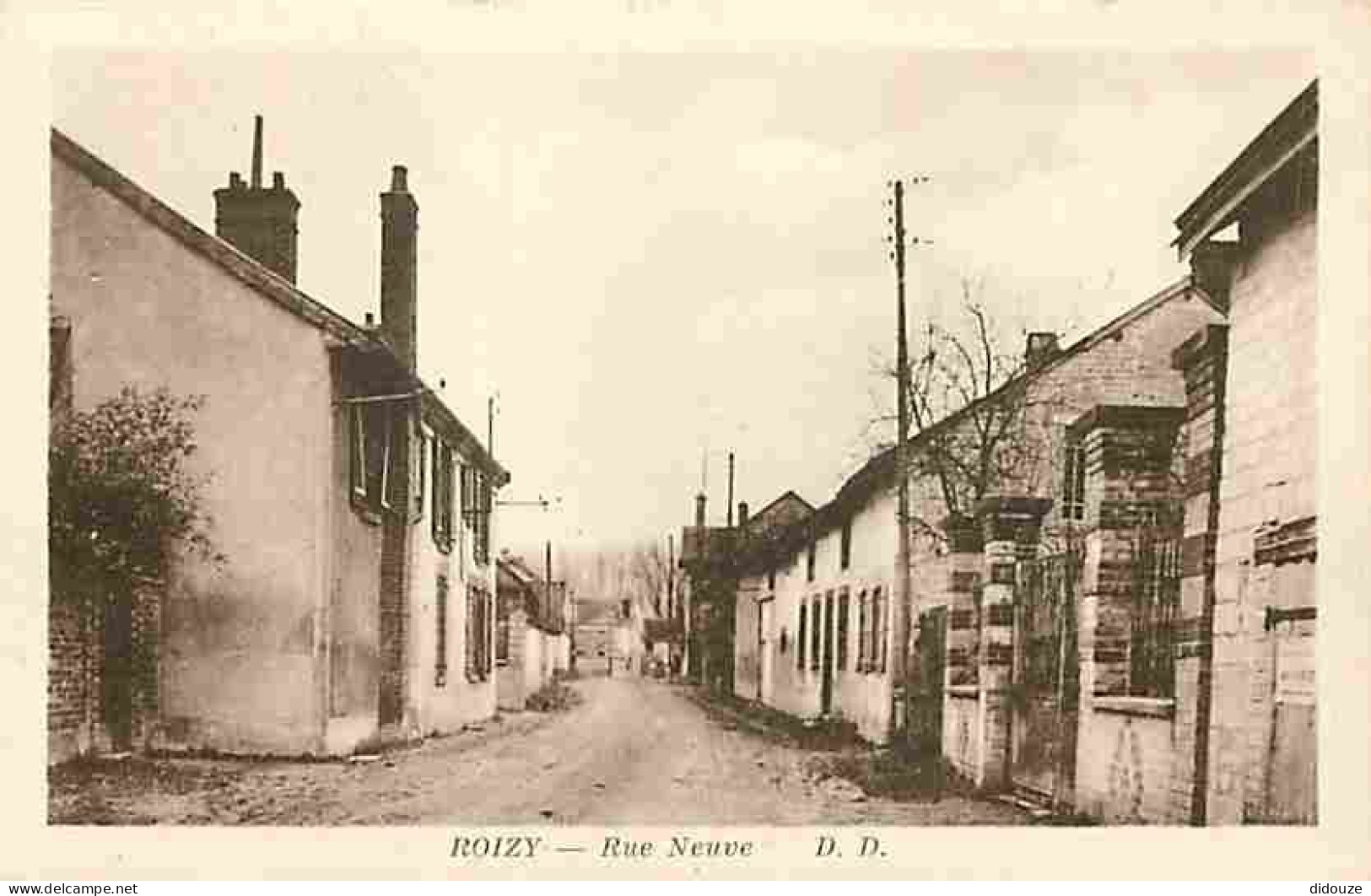 08 - Roizy - Rue Neuve - Correspondance - CPA - Voir Scans Recto-Verso - Altri & Non Classificati