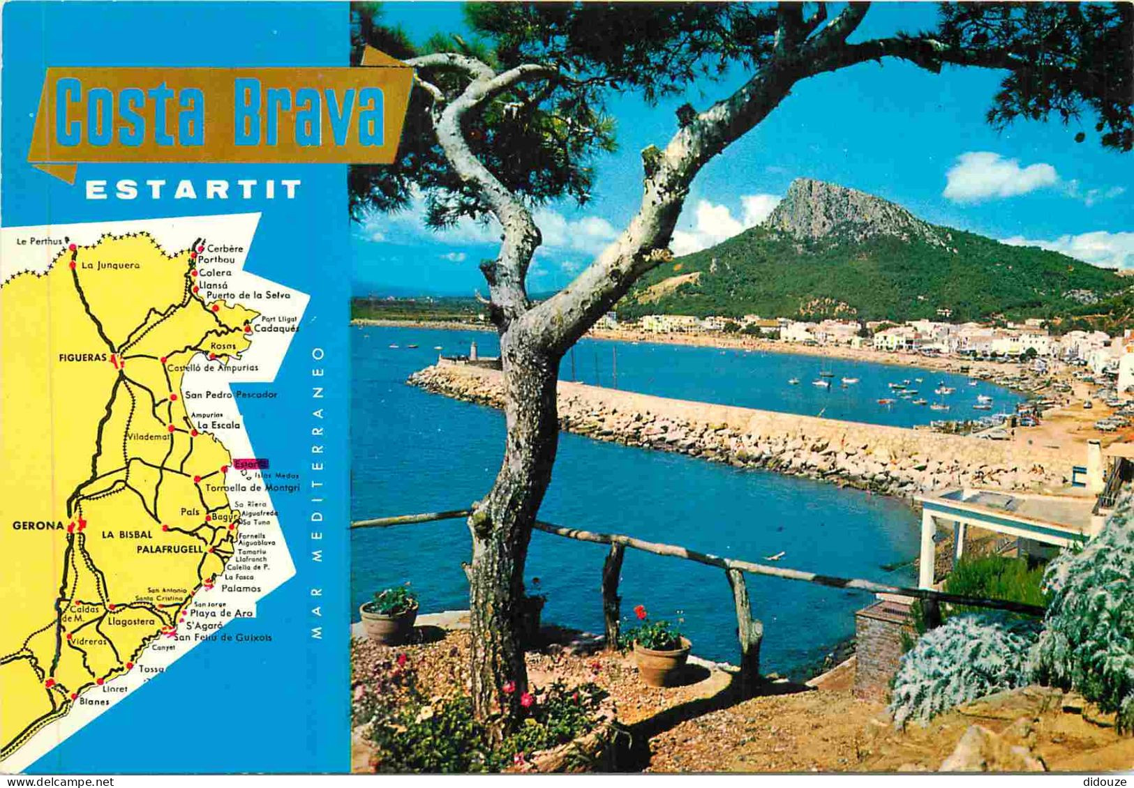 Espagne - Espana - Cataluna - Costa Brava - Estartit - Multivues - Carte Géographique - CPM - Voir Scans Recto-Verso - Gerona