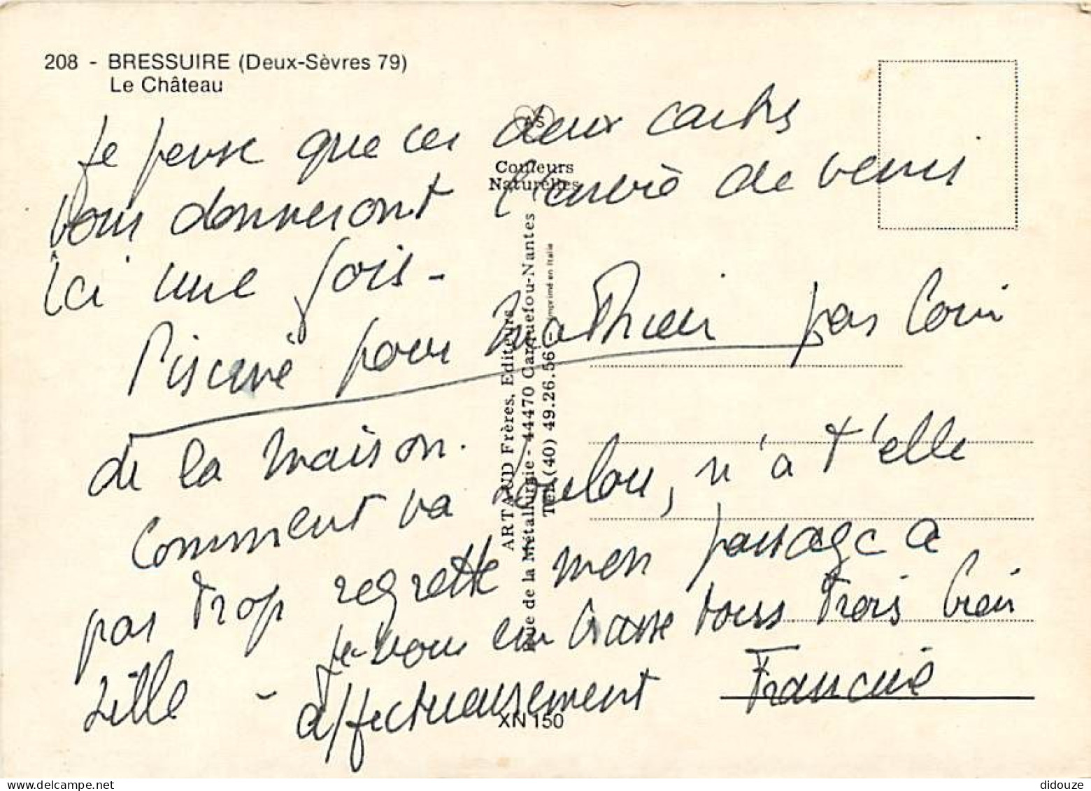 79 - Bressuire - Le Château - Vue Aérienne - CPM - Voir Scans Recto-Verso - Bressuire