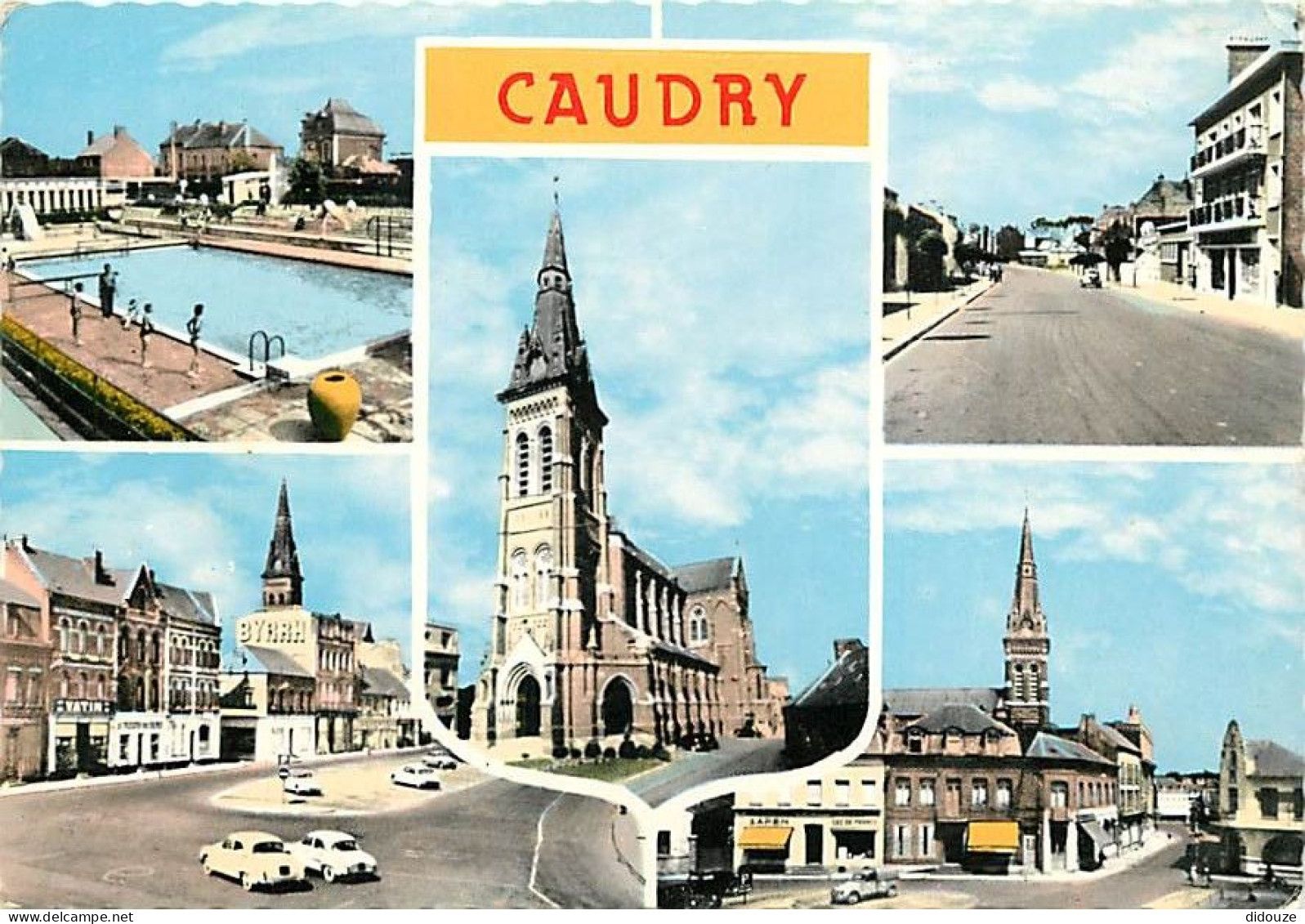 59 - Caudry - Multivues - Automobiles - Piscine - CPM - Voir Scans Recto-Verso - Caudry