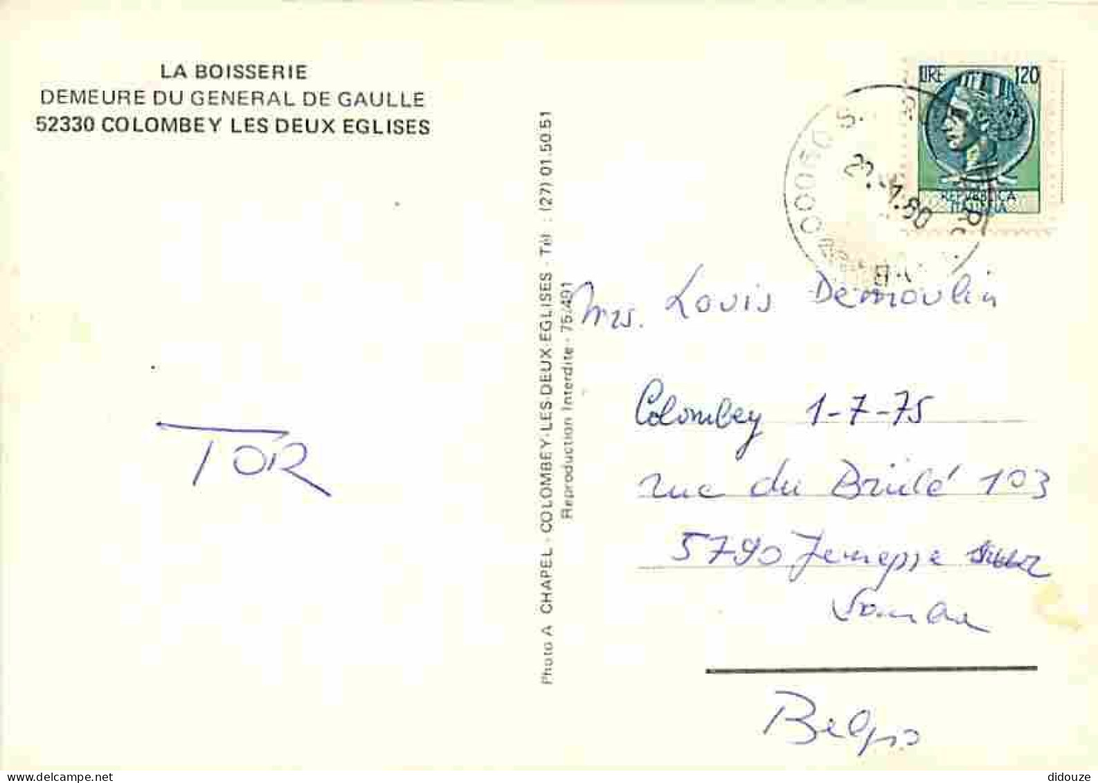 52 - Colombey Les Deux Eglises - La Boisserie Demeure Du Général De Gaulle - CPM - Voir Scans Recto-Verso - Colombey Les Deux Eglises