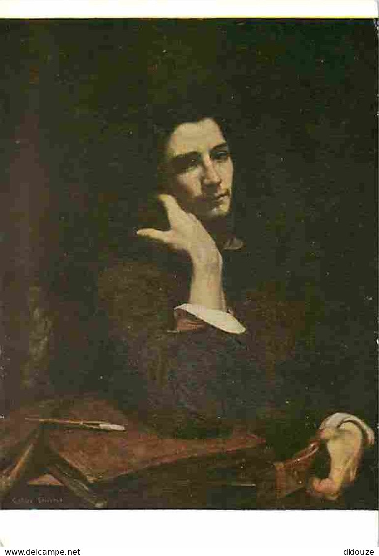 Art - Peinture - Gustave Courbet - L'homme à La Ceinture De Cuir - Musée Du Louvre - CPM - Voir Scans Recto-Verso - Pittura & Quadri