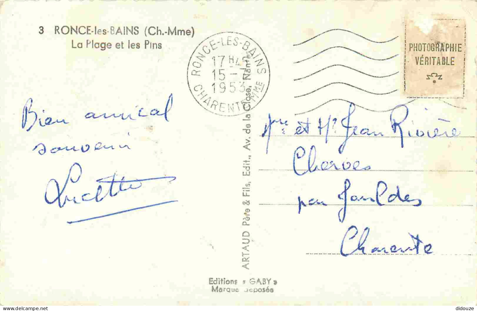 17 - Ronce Les Bains - La Plage Et Les Pins - Mention Photographie Véritable - Carte Dentelée - CPSM Format CPA - Voir S - Other & Unclassified