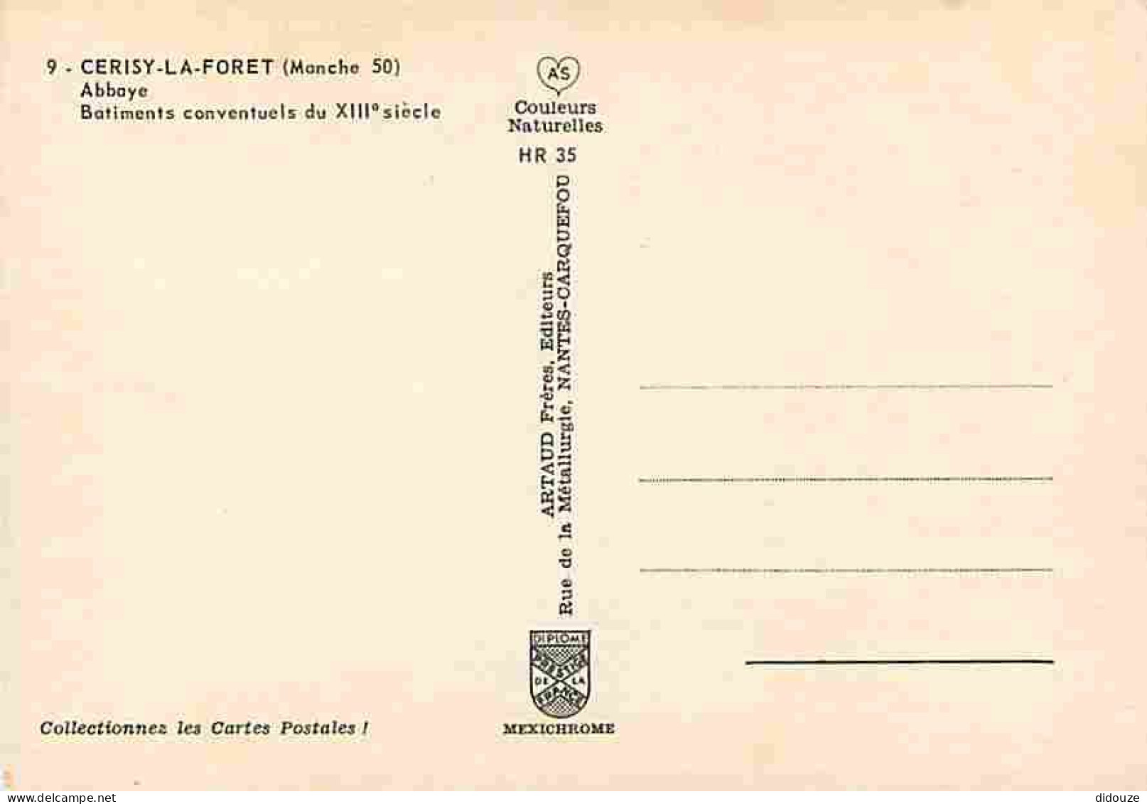 50 - Cerisy La Forêt - Abbaye - Bâtiments Conventuels Du Xllle - Siècle - Carte Neuve - CPM - Voir Scans Recto-Verso - Altri & Non Classificati