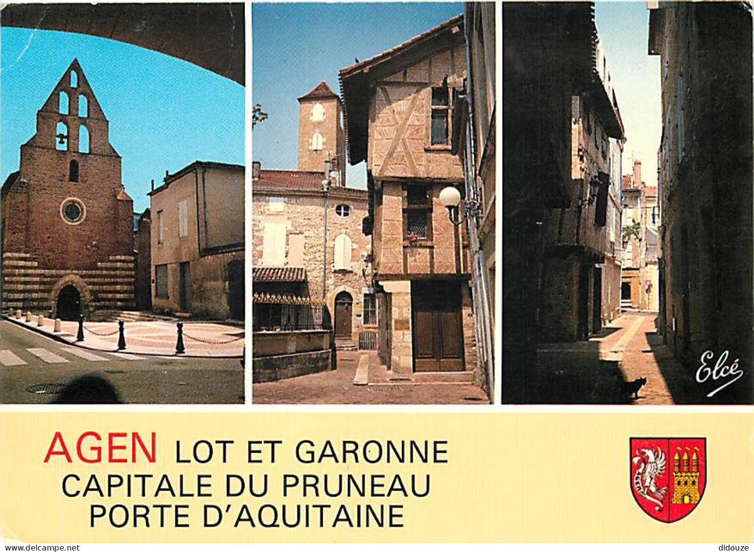 47 - Agen - Multivues - Maisons à Colombages - Blasons - Carte Neuve - CPM - Voir Scans Recto-Verso - Agen