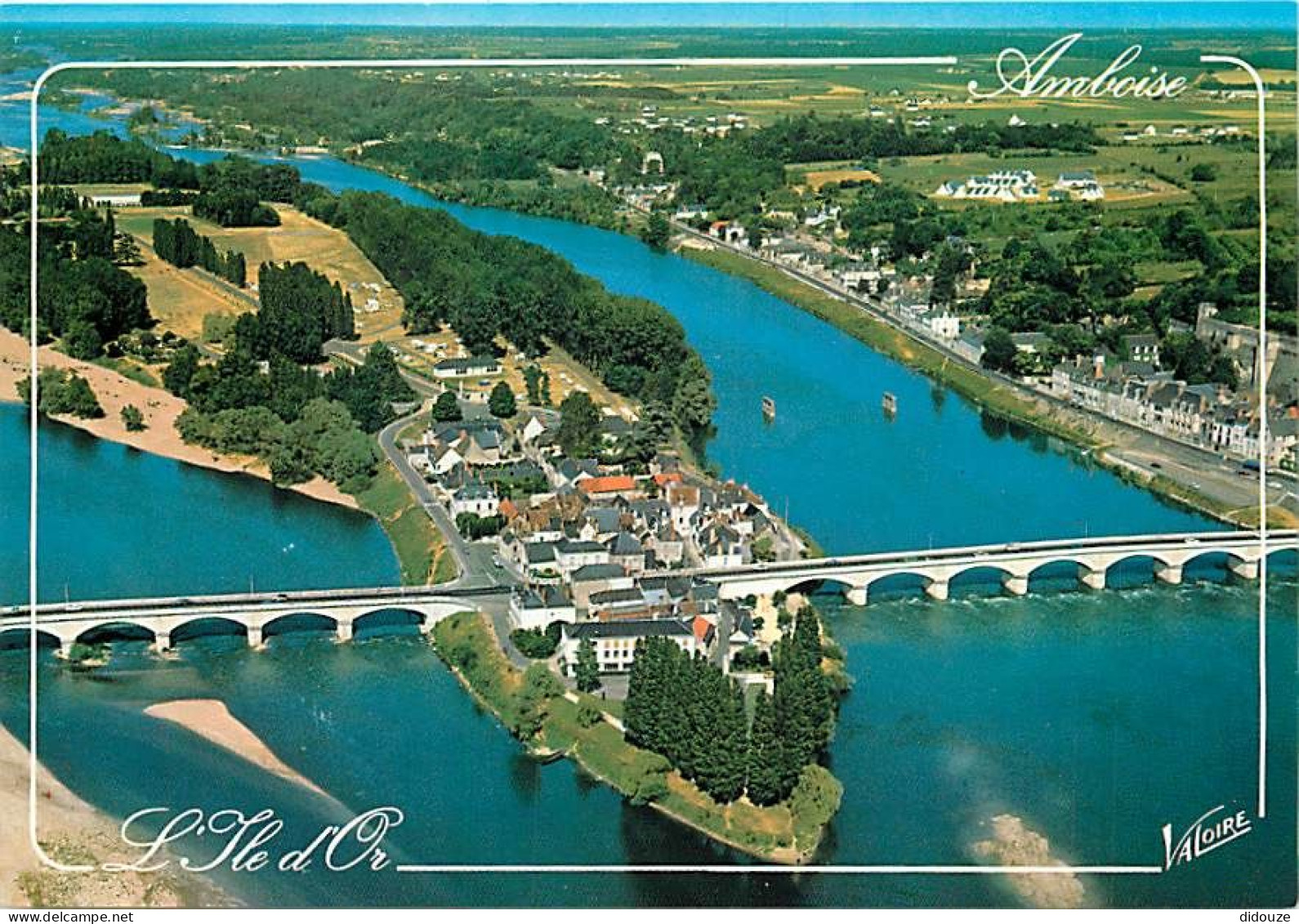 37 - Amboise - Vue Aérienne Sur L'lle D'Or Et La Loire - Carte Neuve - CPM - Voir Scans Recto-Verso - Amboise