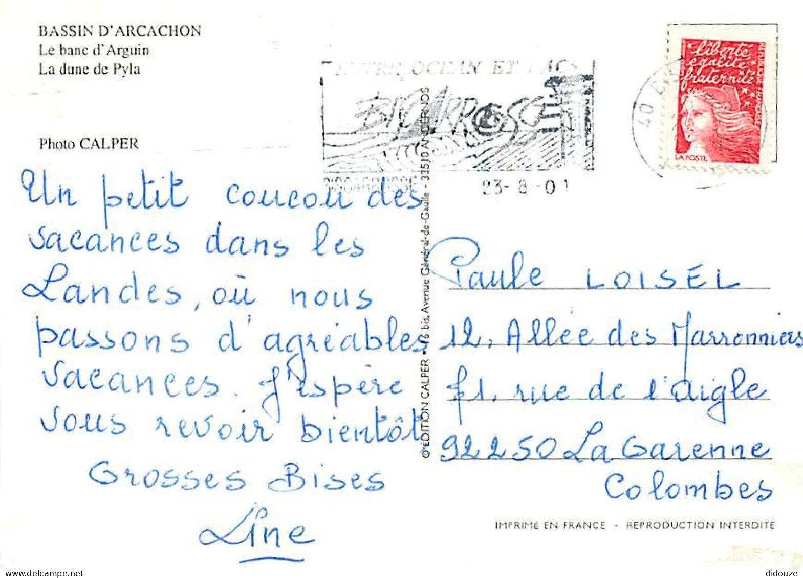 33 - Dune Du Pyla - Multivues - Flamme Postale De Biscarosse - Bassin D'Arcachon - CPM - Voir Scans Recto-Verso - Sonstige & Ohne Zuordnung