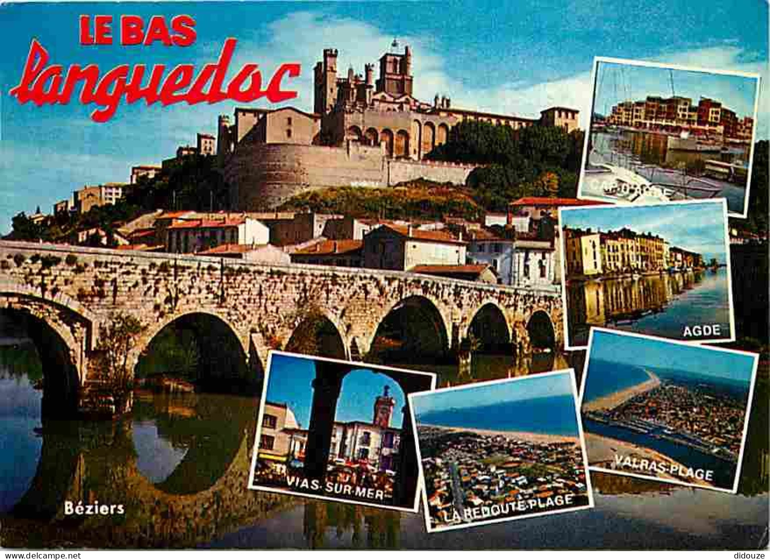 34 - Hérault - Bas Languedoc - Multivues - Vieilles Pierres - Flamme Postale De Agde - CPM - Voir Scans Recto-Verso - Autres & Non Classés