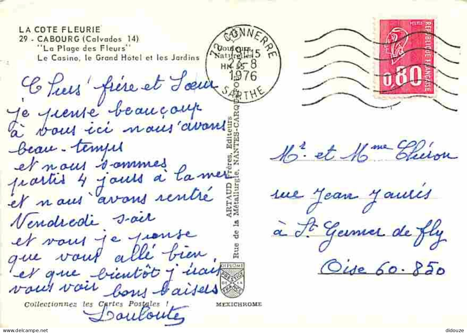 14 - Cabourg - Le Casino Le Grand Hôtel Et Les Jardins - Fleurs - CPM - Voir Scans Recto-Verso - Cabourg