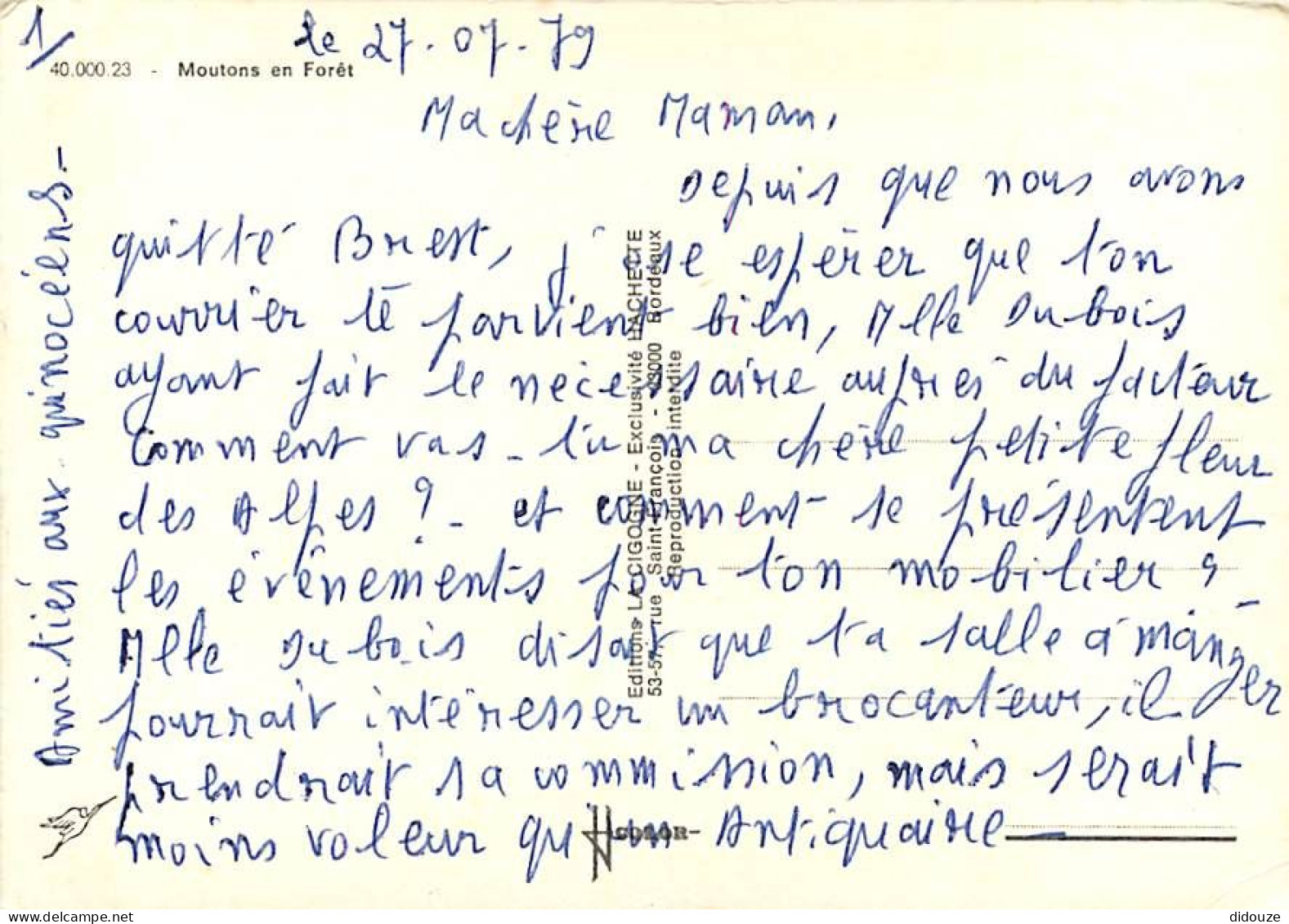 Animaux - Moutons - Moutons En Forêt Dans Les Landes - CPM - Voir Scans Recto-Verso - Sonstige & Ohne Zuordnung