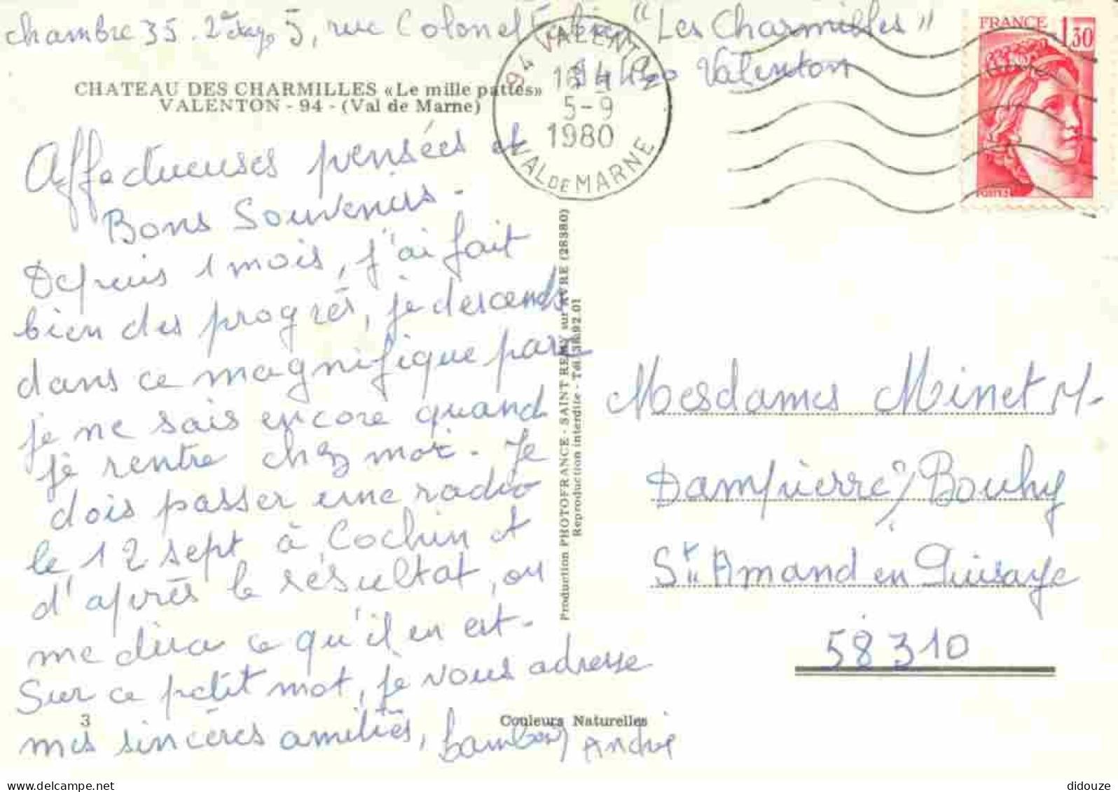 94 - Valenton - Château Des Charmilles - Le Mille Pattes - Multivues - CPM - Voir Scans Recto-Verso - Valenton