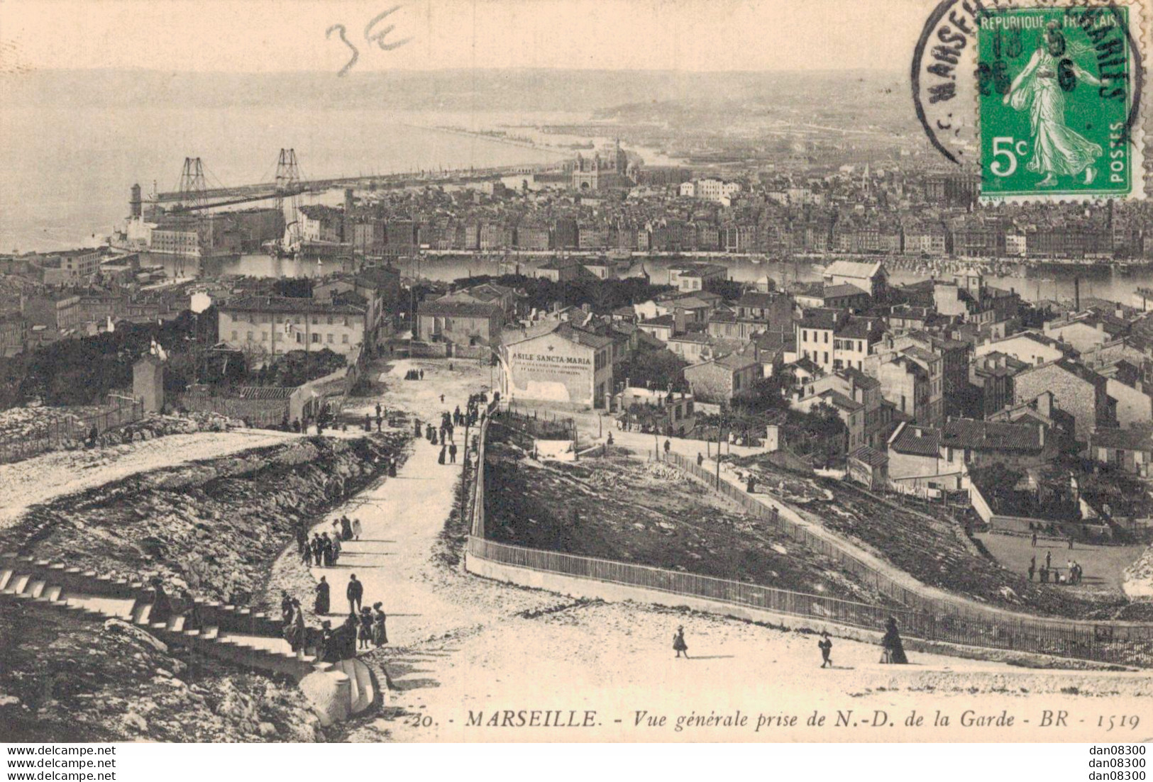 13 MARSEILLE VUE GENERALE PRISE DE NOTRE DAME DE LA GARDE - Unclassified