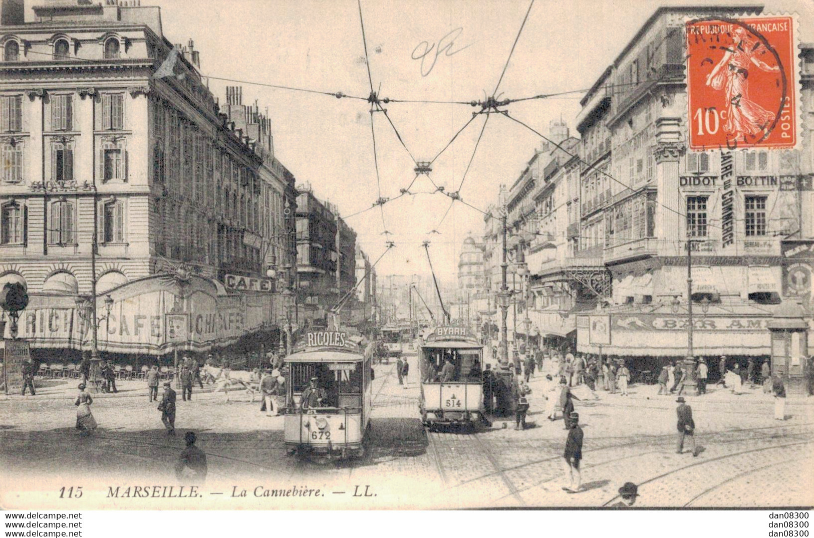 13 MARSEILLE LA CANNEBIERE - Canebière, Stadtzentrum