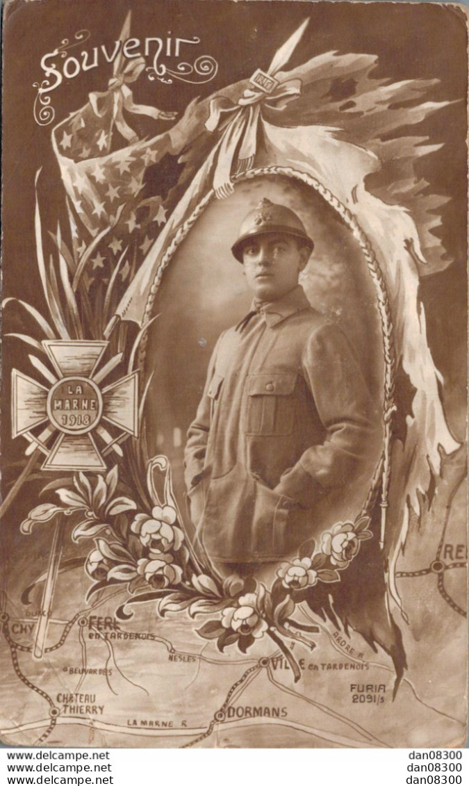 SOUVENIR LA MARNE 1918 - Patriotiques