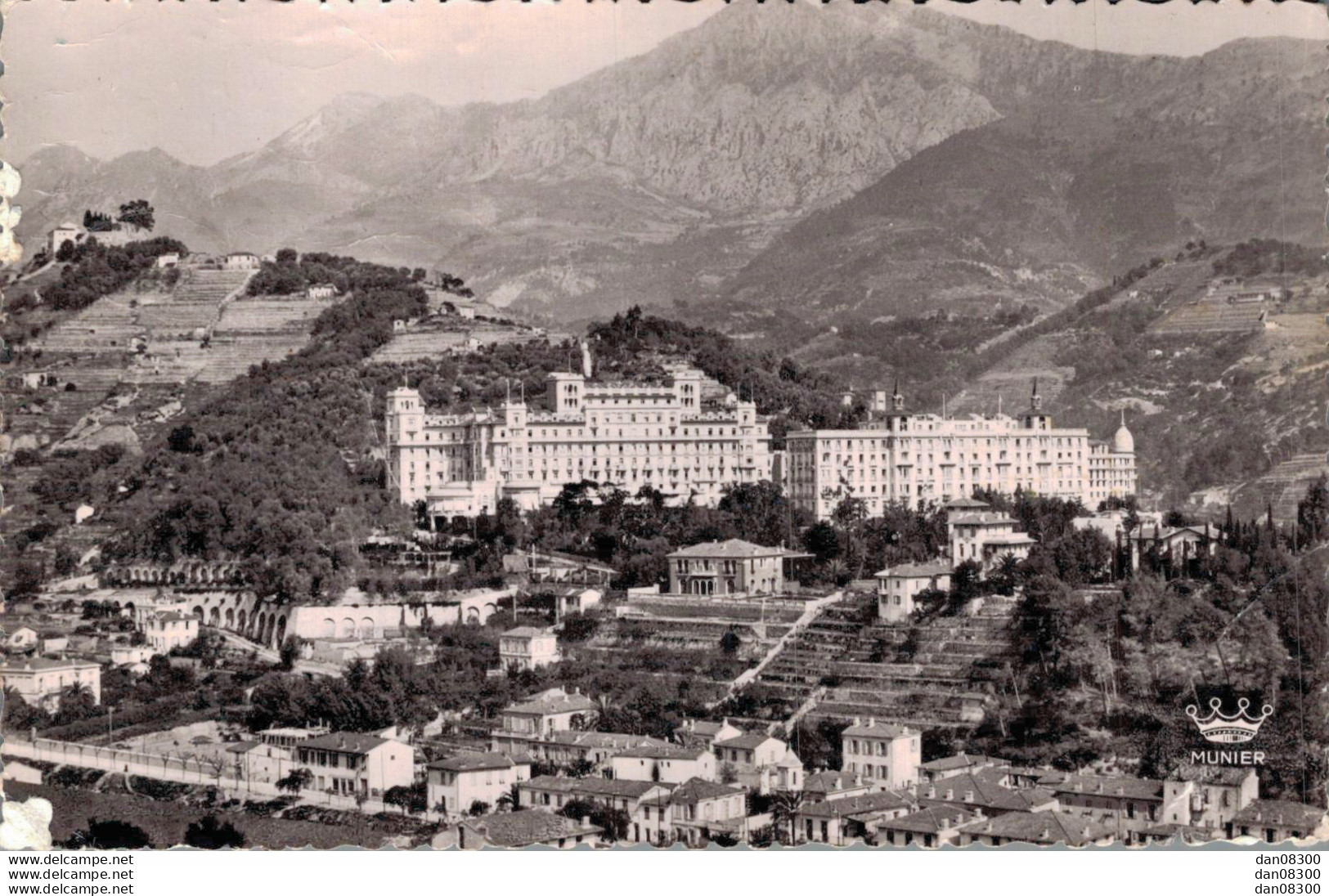 06 MENTON VALLEE DU BORRIGO LES HOTELS CPSM - Menton