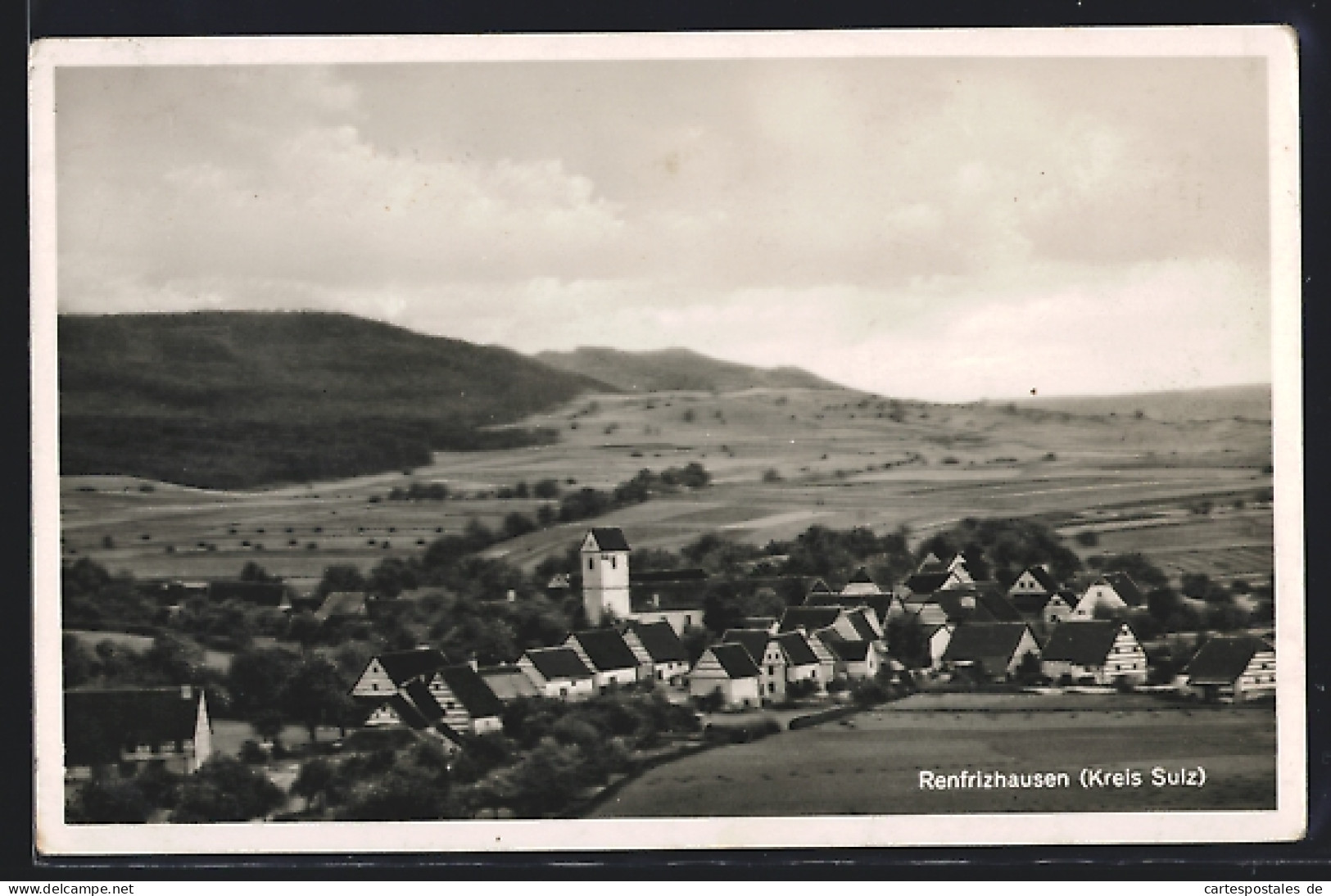 AK Renfrizhausen /Kreis Sulz, Gesamtansicht Mit Umgebung Und Bergblick Aus Der Vogelschau  - Sonstige & Ohne Zuordnung