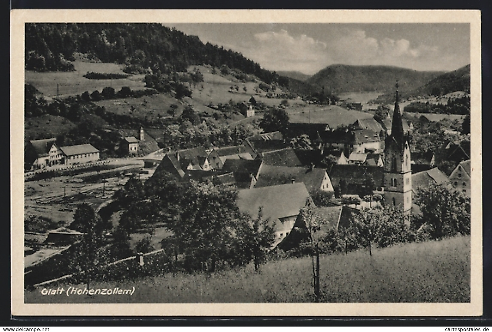 AK Glatt /Hohenzollern, Totalansicht Von Oben Mit Blick Ins Land  - Other & Unclassified