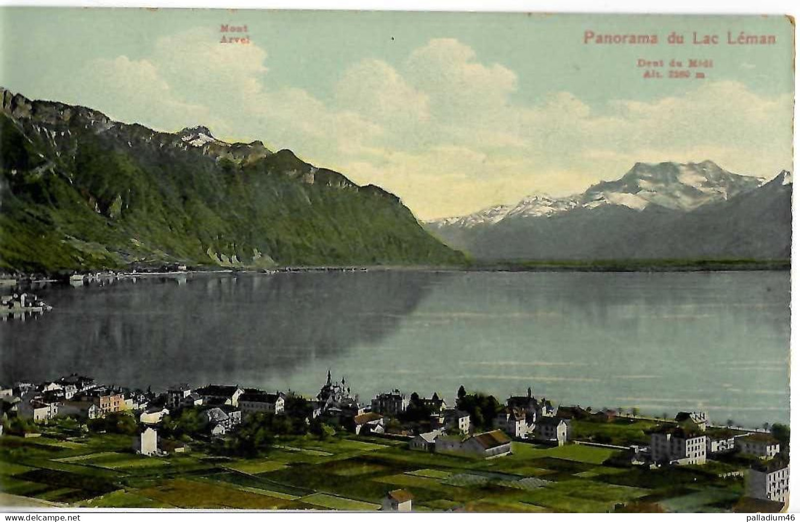 VD - PANORAMA DU LEMAN - Tryptique - Vue D'ensemble Des 3 Cartes Séparées Et Scan Du Verso De Celle Du Milieu - Sonstige & Ohne Zuordnung