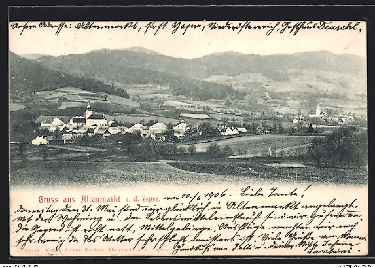 AK Altenmarkt / Ysper, Blick Von Der Bergwiese Zum Ort  - Sonstige & Ohne Zuordnung