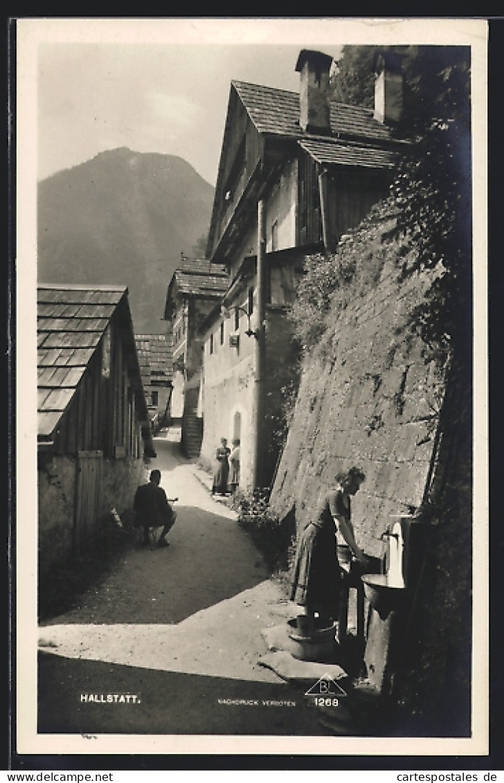 AK Hallstatt, Strassenpartie Im Ort  - Other & Unclassified