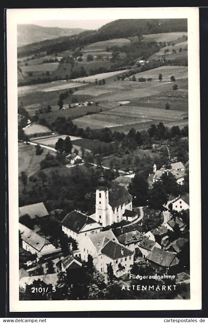 AK Altenmarkt, Panorama Mit Kirche, Fliegeraufnahme  - Sonstige & Ohne Zuordnung