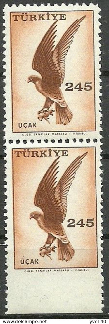 Turkey; 1959 Airmail Stamp 245 K. ERROR "Imperf. Edge" - Ongebruikt