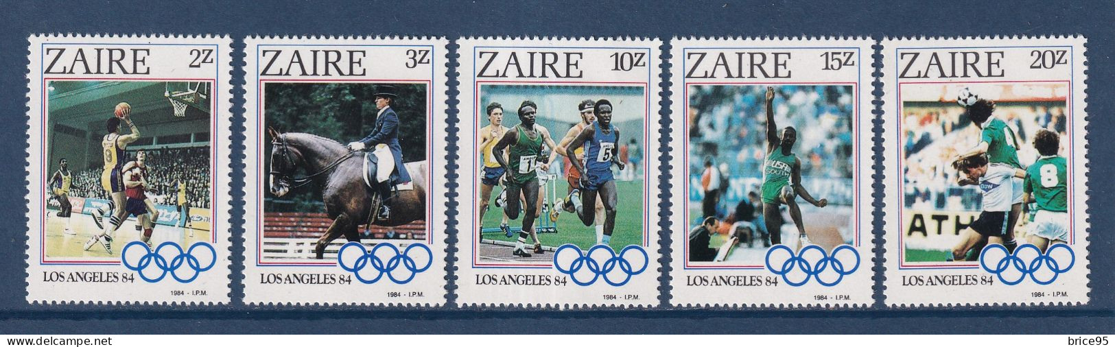 Zaïre - YT N° 1169 à 1173 ** - Neuf Sans Charnière - 1984 - Unused Stamps