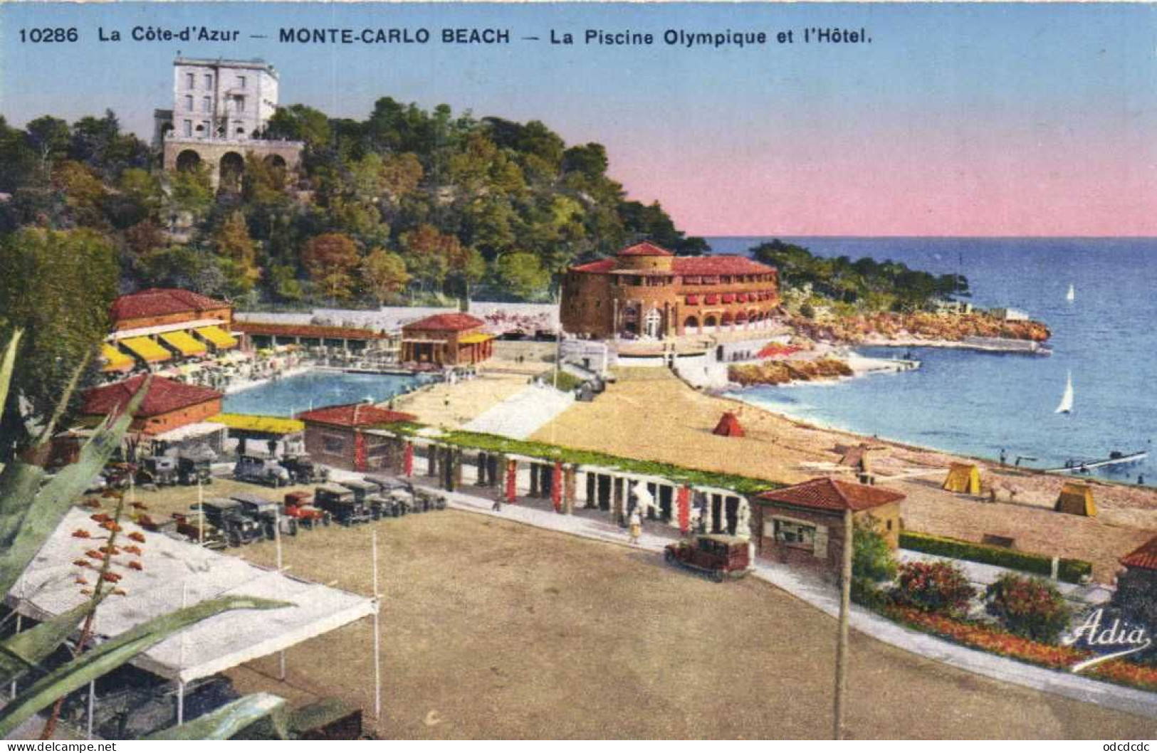 MONTE CARLO BEACH  La Piscine Olympique Et L' Hotel Colorisée RV - Monte-Carlo
