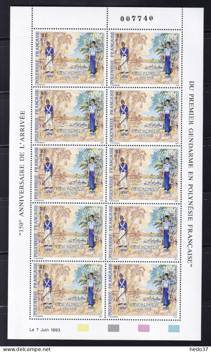 Polynésie N°443 - Feuille - Neufs ** Sans Charnière - TB - Unused Stamps