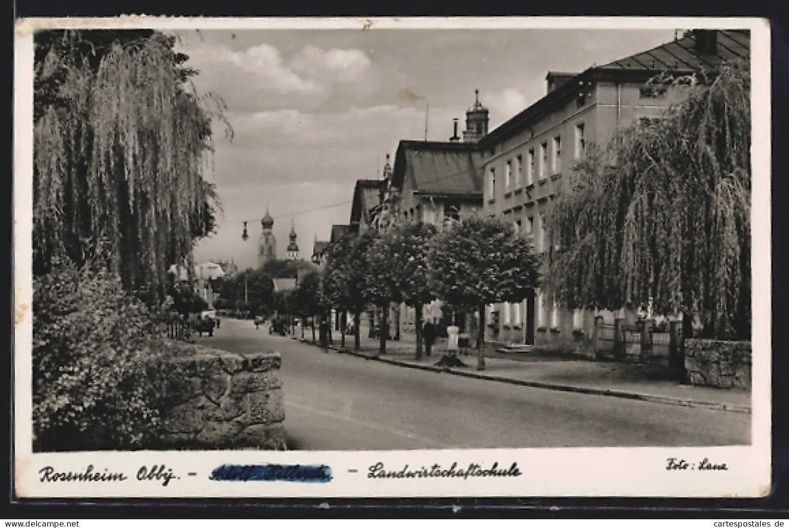 AK Rosenheim / Obb., Landwirtschaftschule In Der Strasse  - Rosenheim