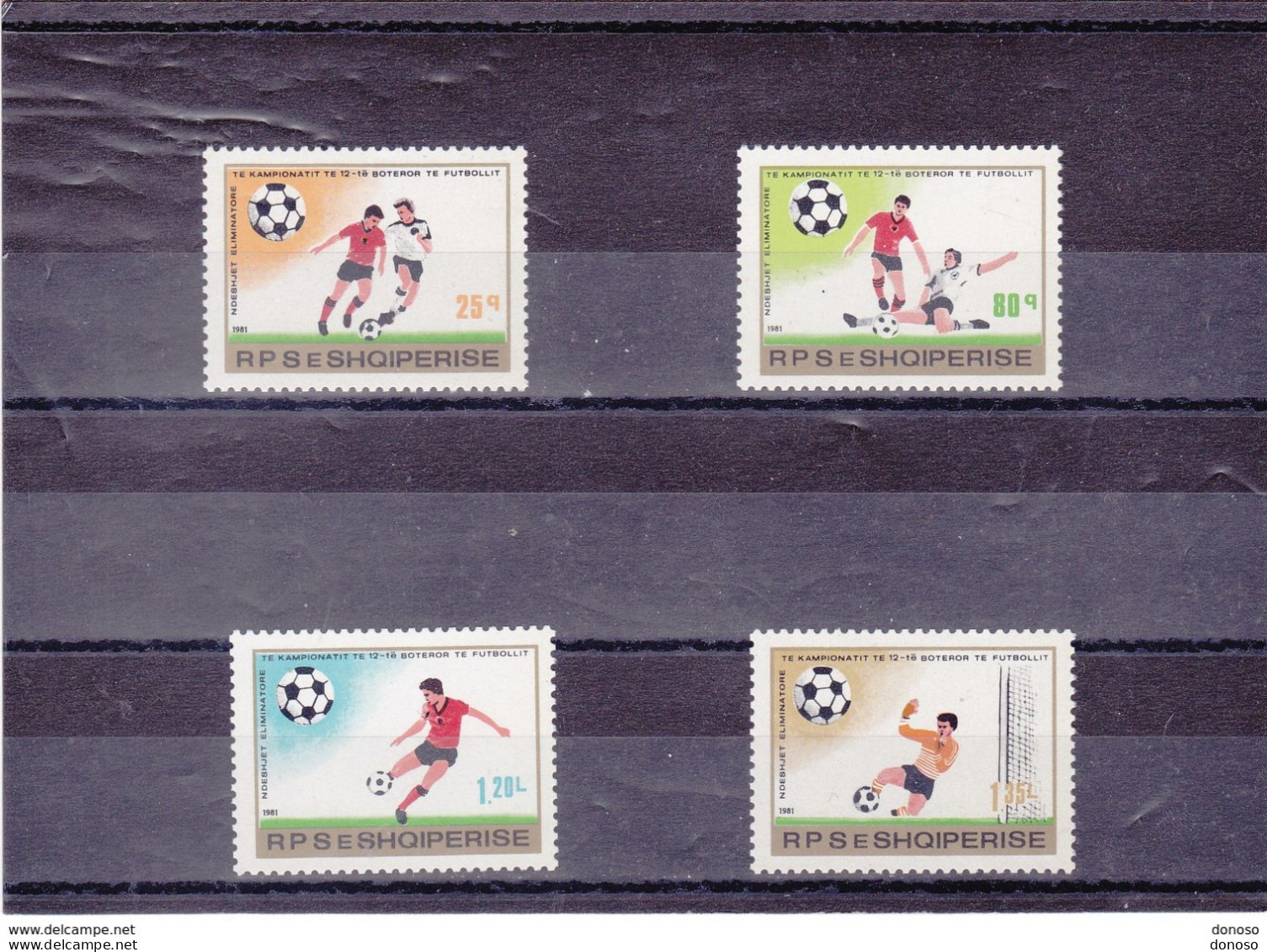 ALBANIE 1981 Coupe Du Monde De Football, Espagne Yvert 1888-1891 NEUF** MNH Cote : 18 Euros - Albanie