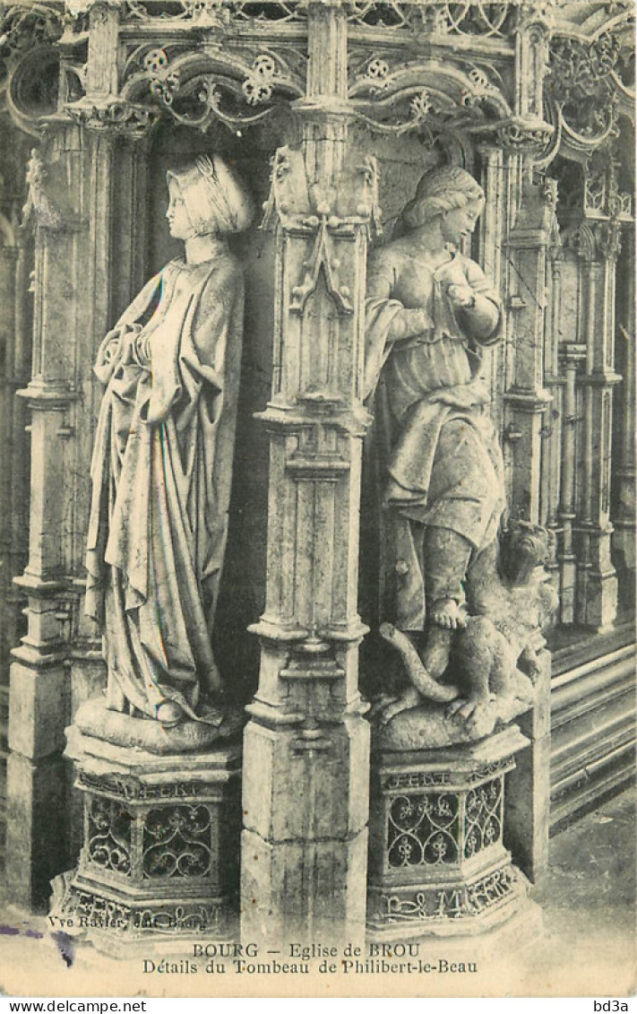 01 - EGLISE DE BROU - DETAIL DU TOMBEAU - Kirchen Und Klöster