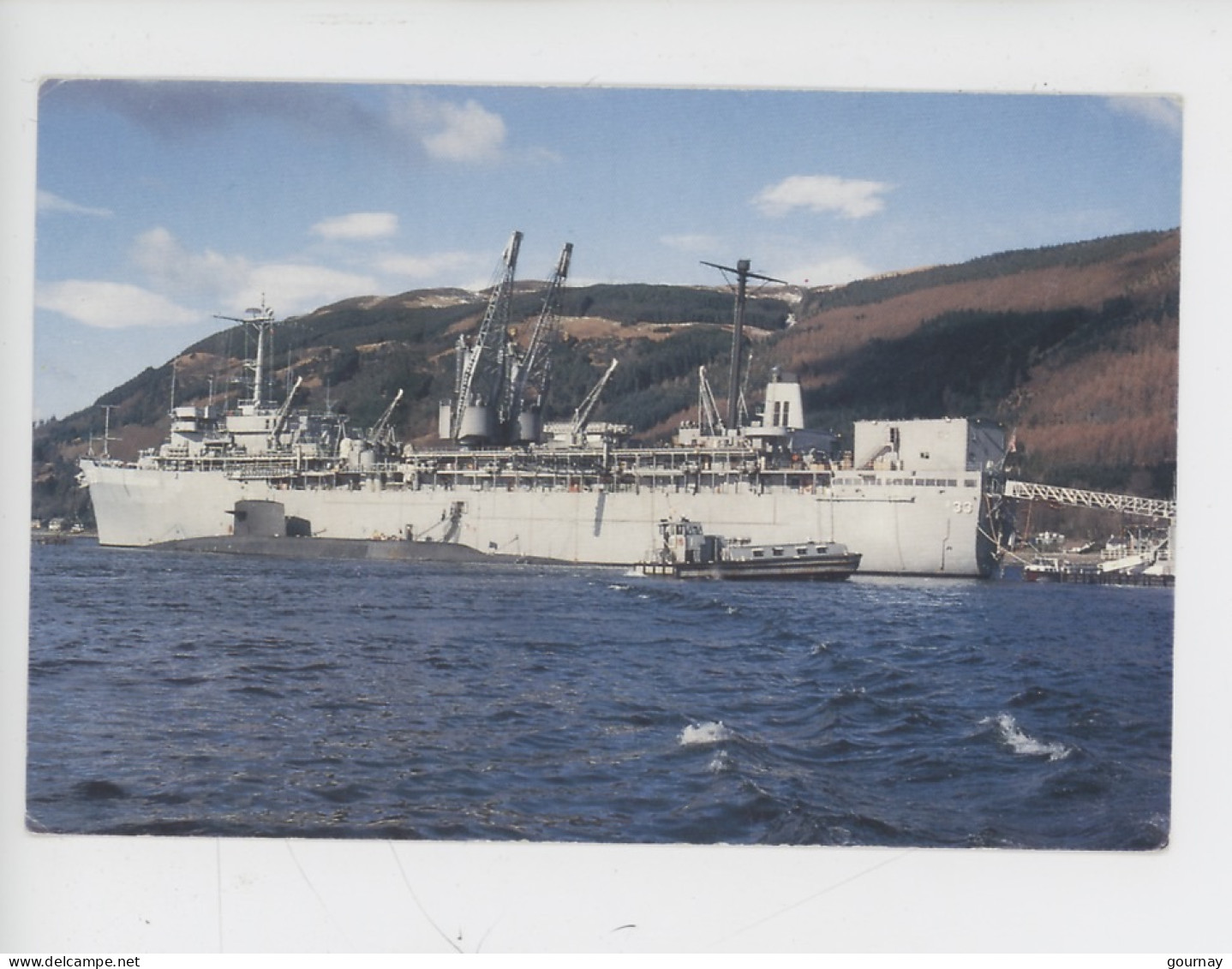 USS SIMON Lake Navire De Tête D'offres De Sous-marins Dans La Marine Des États-Unis CP Vierge (Holy-Loch Scotland) - Sous-marins