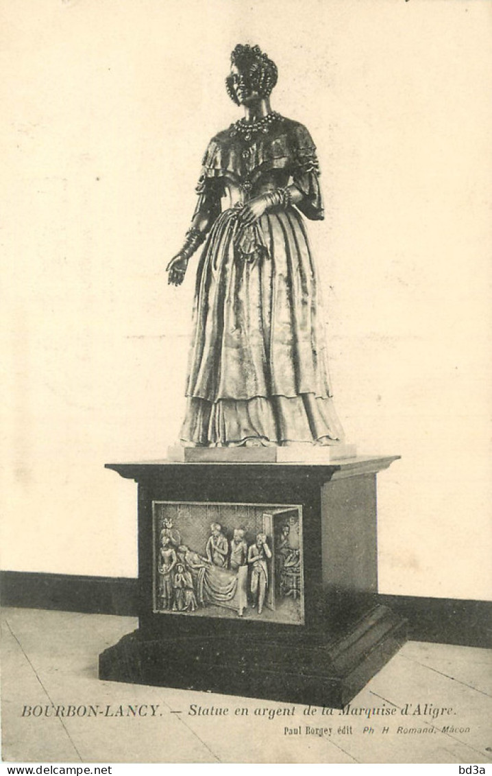 71 -   BOURBON LANCY - STATUE EN ARGENT - Autres & Non Classés