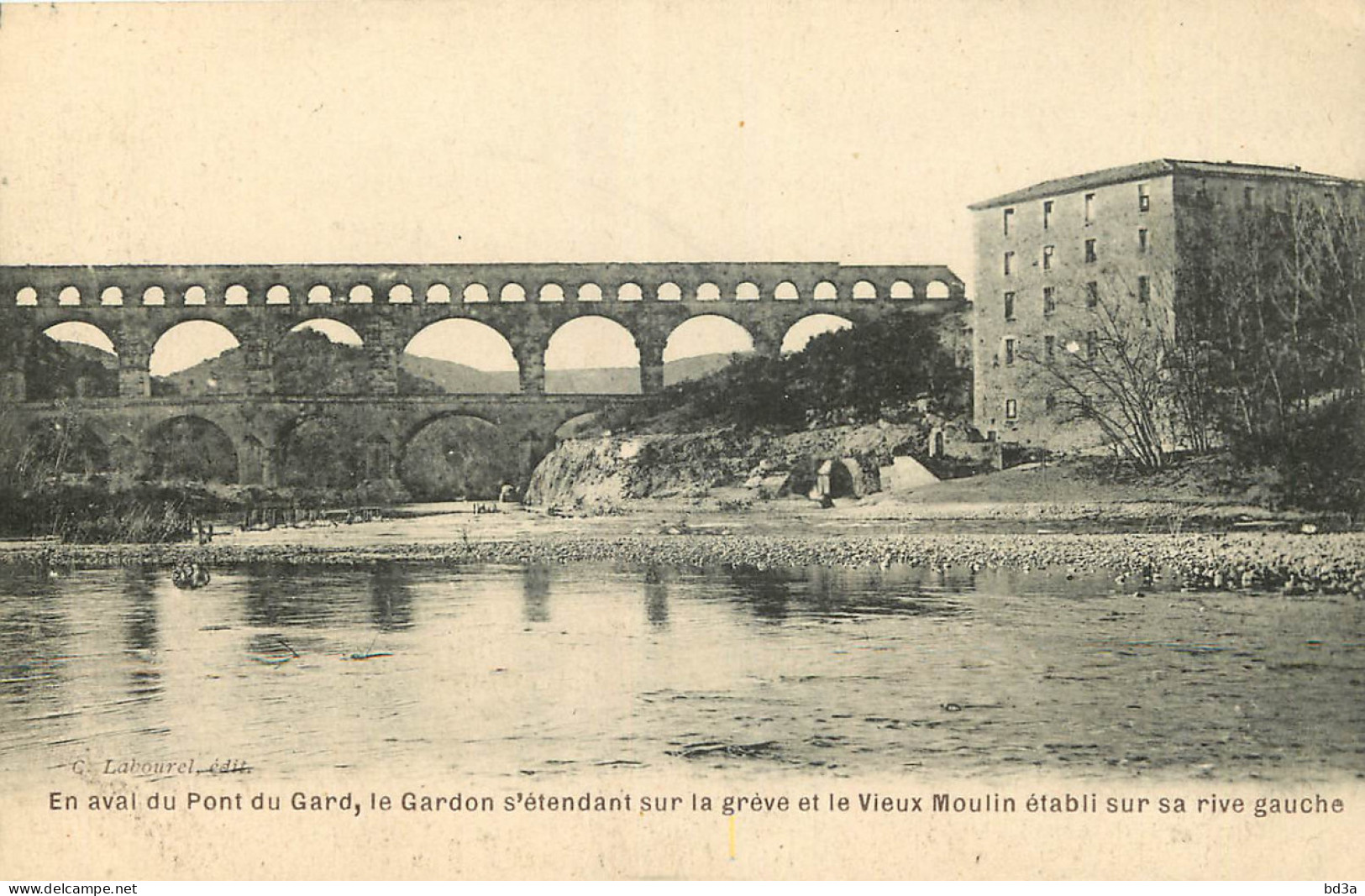 30 - LE PONT DU GARD - EN AVAL LE GARDON - Autres & Non Classés