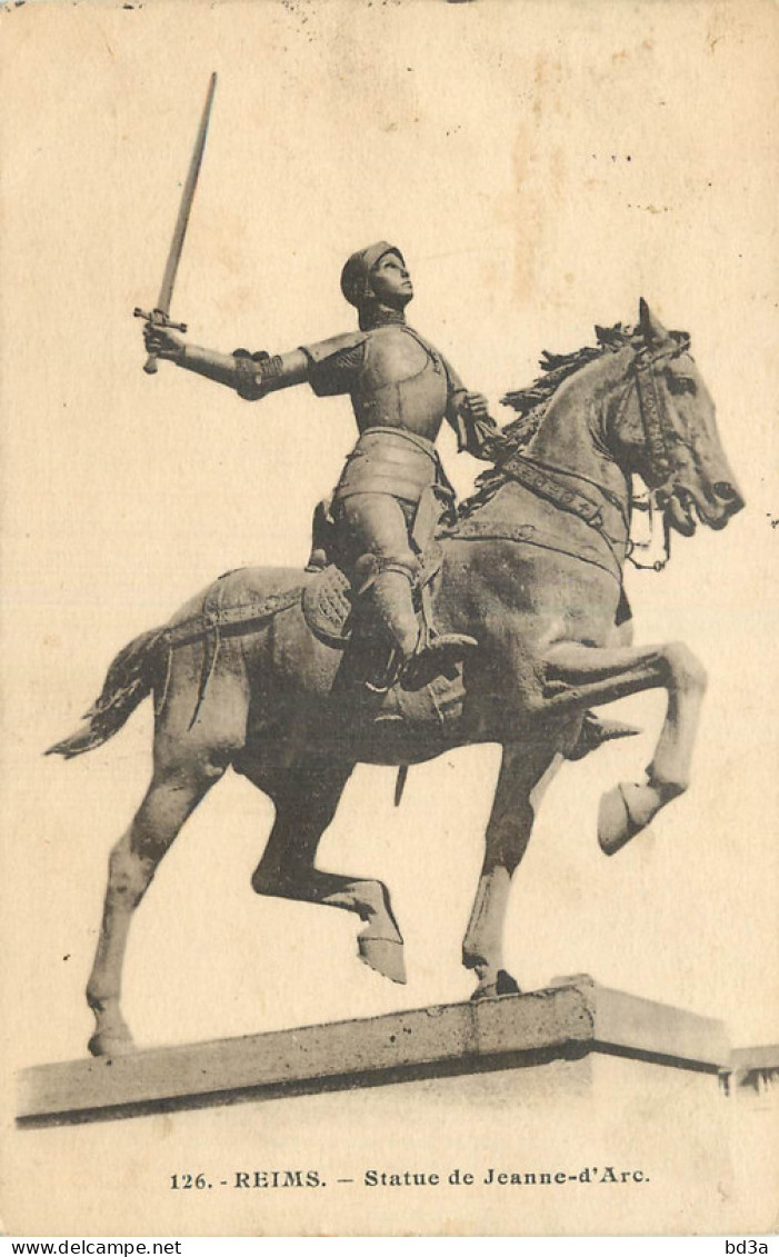 JEANNE D'ARC - REIMS - STATUE - Historische Persönlichkeiten