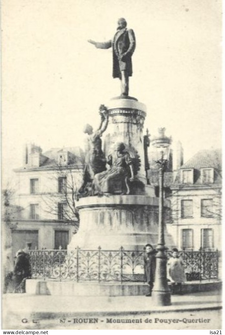 FRANCE: ROUEN: Monument De POUYER-QUERTIER. - Rouen