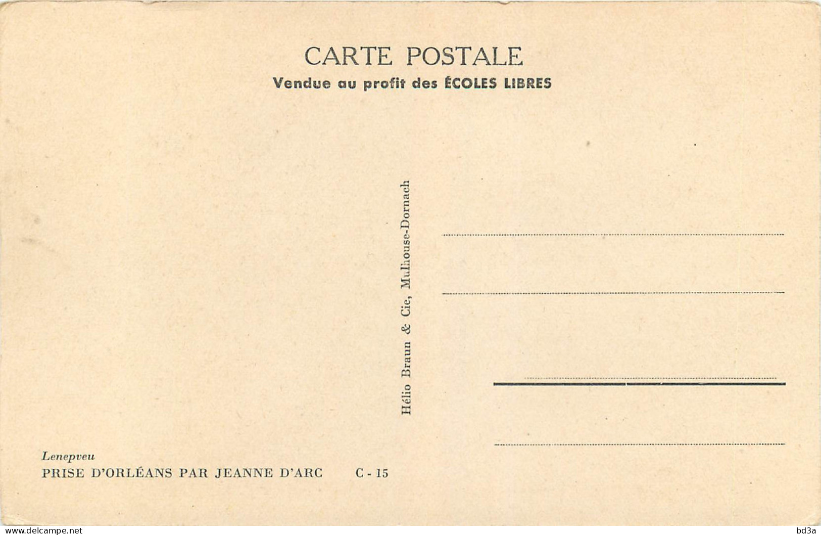 JEANNE D'ARC - PRISE D'ORLEANS - Historische Figuren