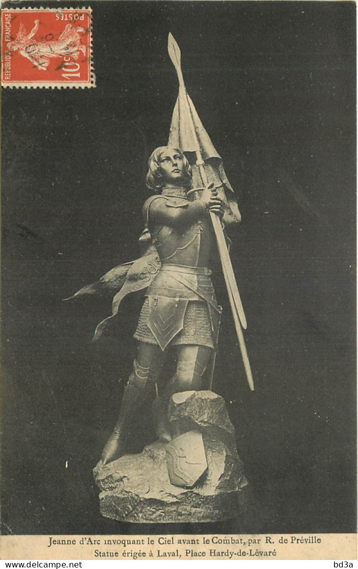 JEANNE D'ARC  PAR DE PREVILLE - LAVAL PLACE HARDY DE LEVARE - Personnages Historiques