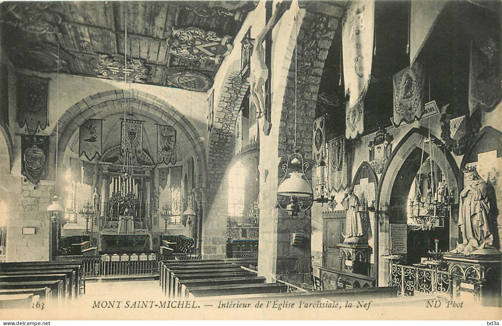 50 - LE MONT SAINT MICHEL INTERIEUR DE L'EGLISE - Le Mont Saint Michel