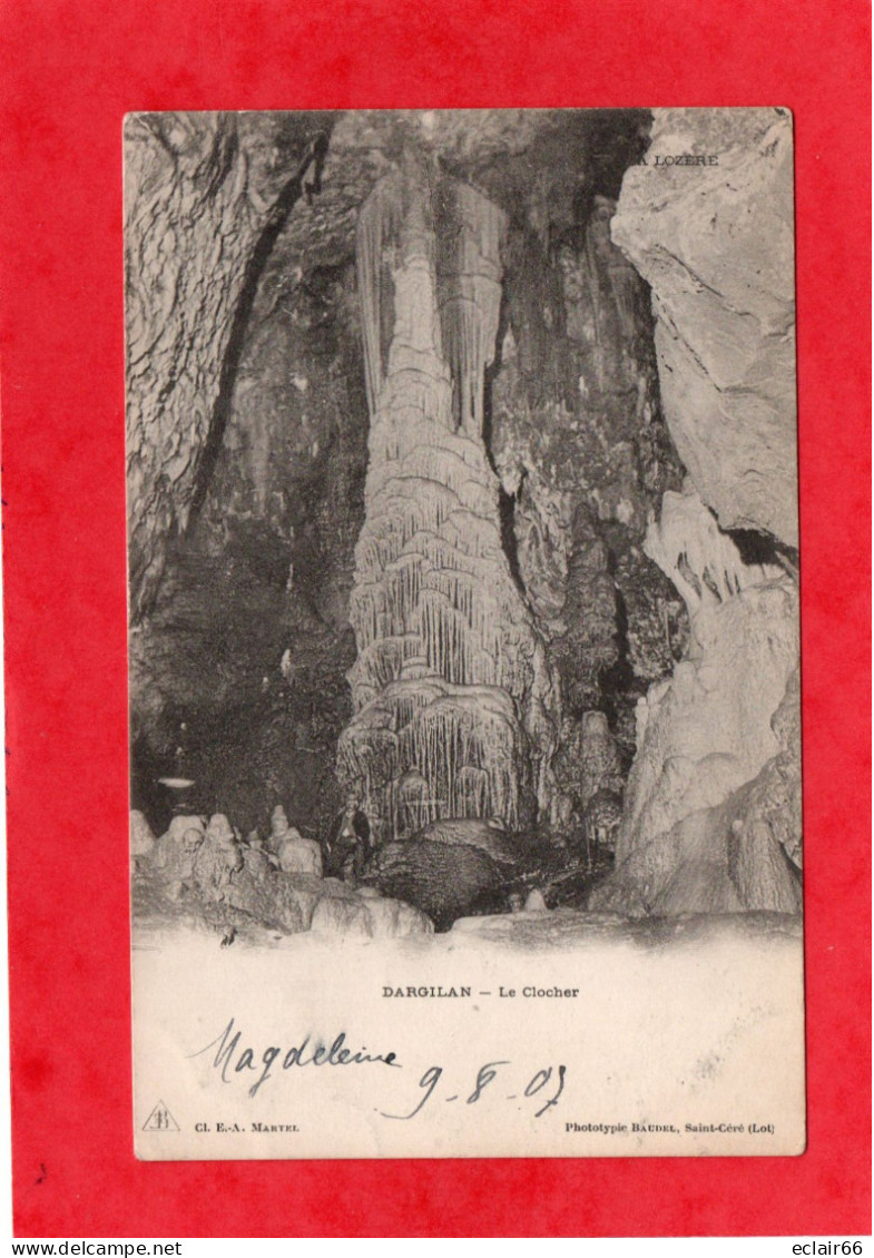 48 - MEYRUEIS - Grotte De Dargilan - Le Clocher CPA Précurseur Année 1907 - Meyrueis