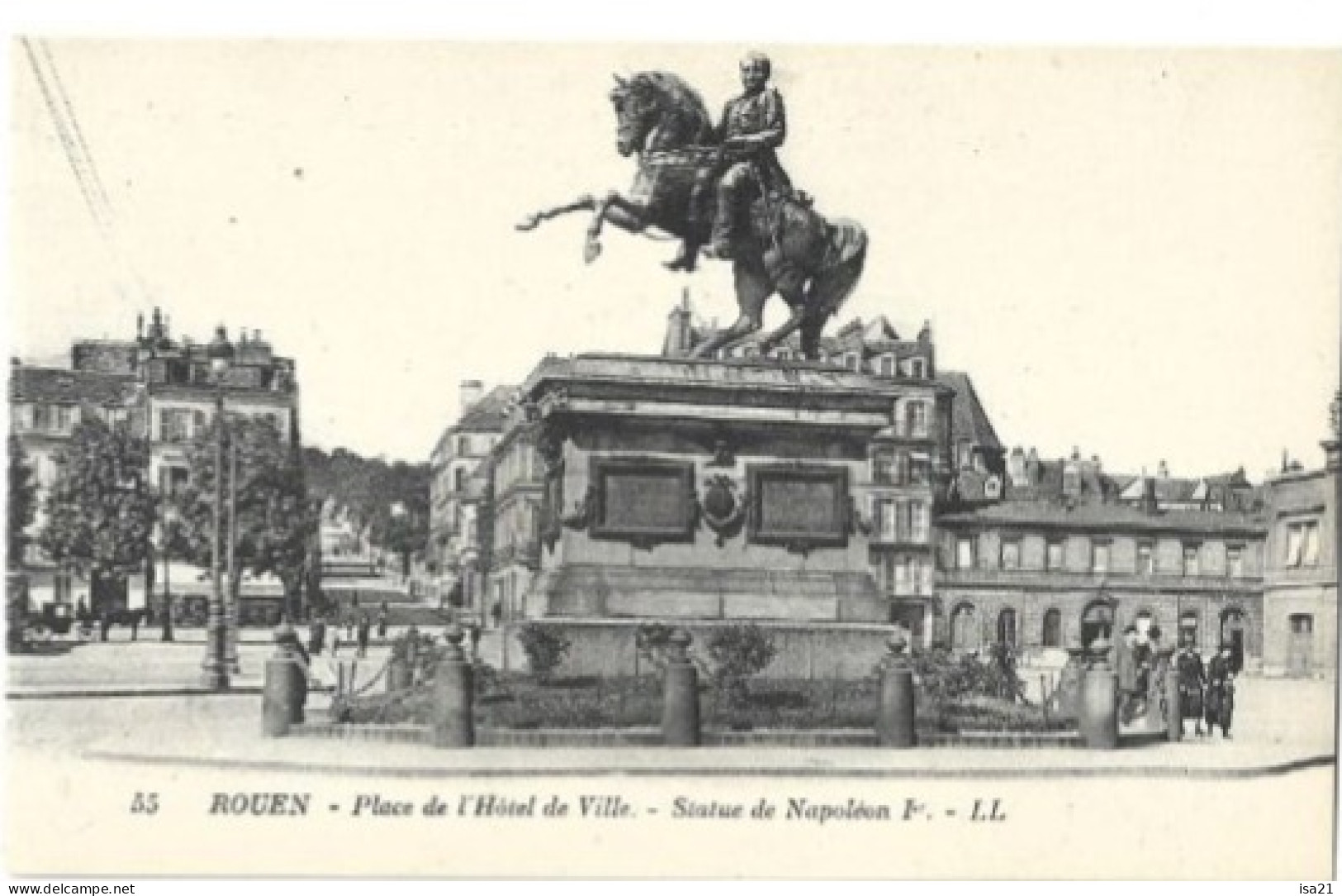 FRANCE: ROUEN: Place De L'Hôtel De Ville, Statue De Napoléon 1er. - Rouen