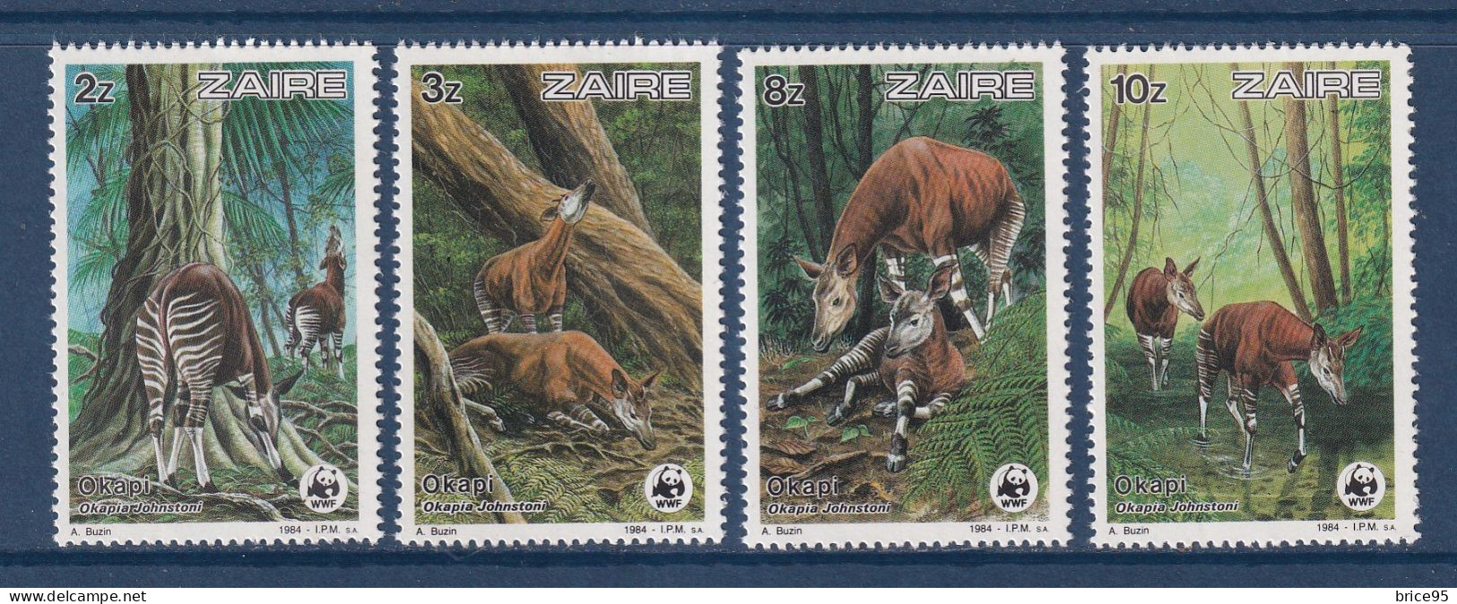 Zaïre - YT N° 1182 à 1185 ** - Neuf Sans Charnière - 1984 - Unused Stamps