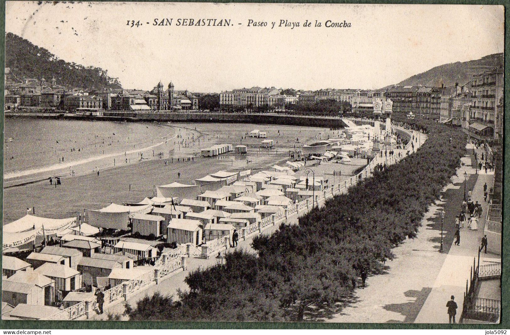 ESPAGNE - SAN SEBASTIAN - Paseo Y Playa De La Concha - Guipúzcoa (San Sebastián)