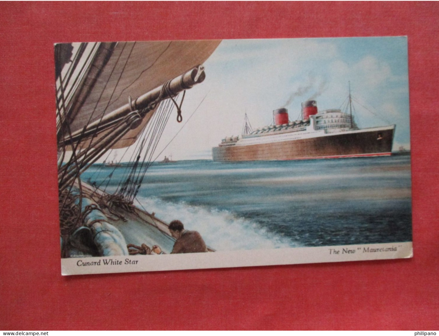 Cunard White Star. The New Mauretania    Ref 6409 - Passagiersschepen